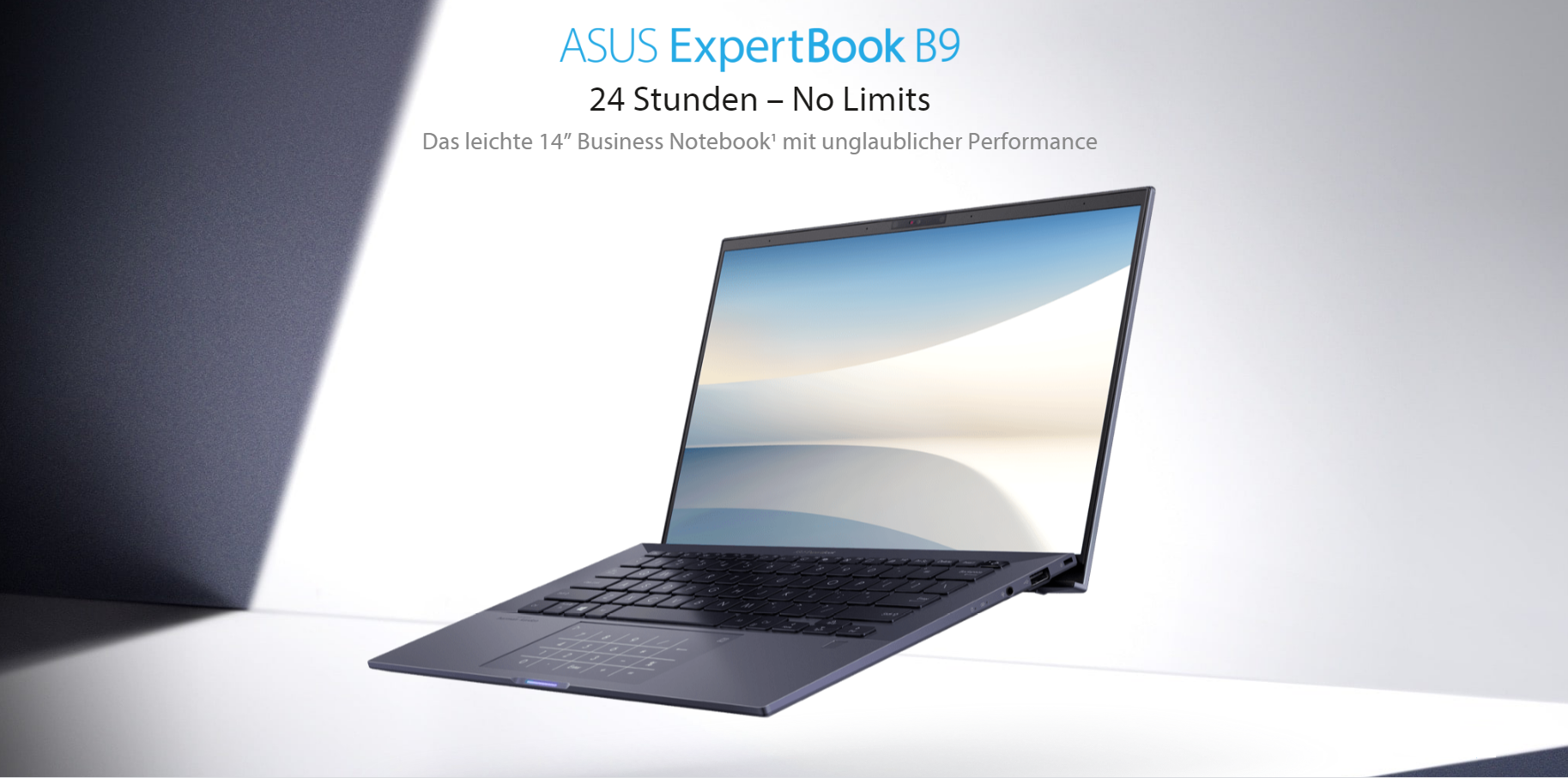 ASUS ExpertBook B9 &#8211; federleichtes Business Notebook für den 24h-Einsatz