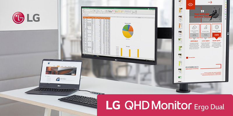 LG QHD Monitor &#8211; Ergo Dual