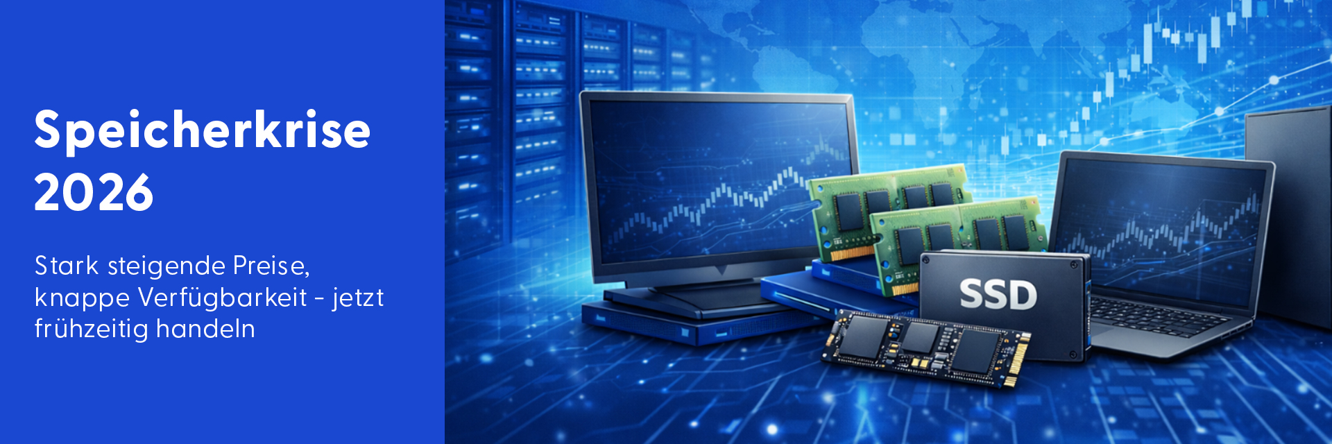 Speicherkrise treibt Preise nach oben – jetzt handeln