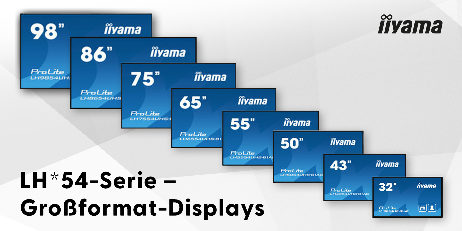 LH*54-Serie – Großformat-Displays für mehr Flexibilität, Beschriftung und Wirkung